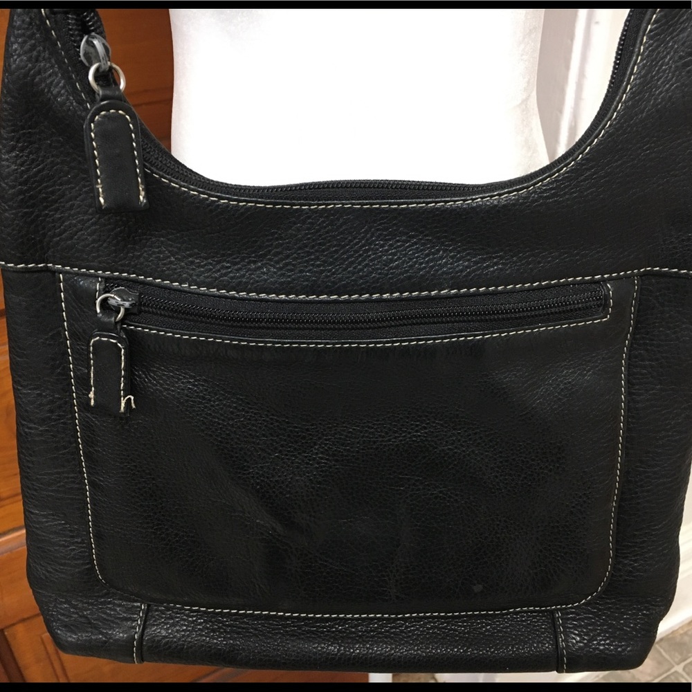 Tignanello black leather purse